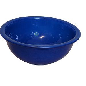 Vintage Pyrex 323 Primary Blue Mixing Bowl Clear Bottom See Pictures